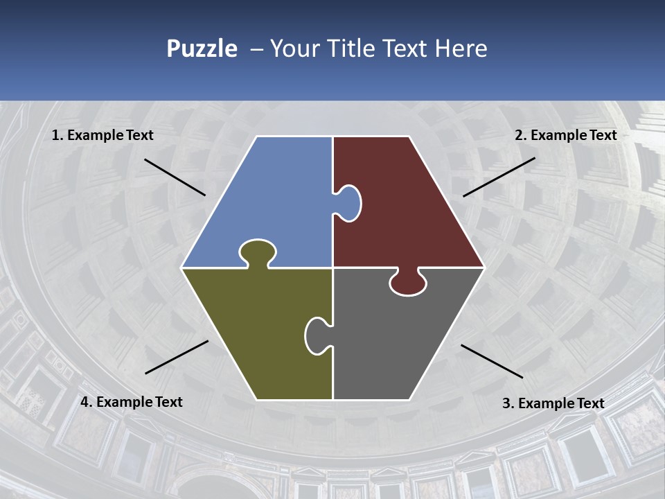 A Dome In A Building With A Skylight Above It PowerPoint Template