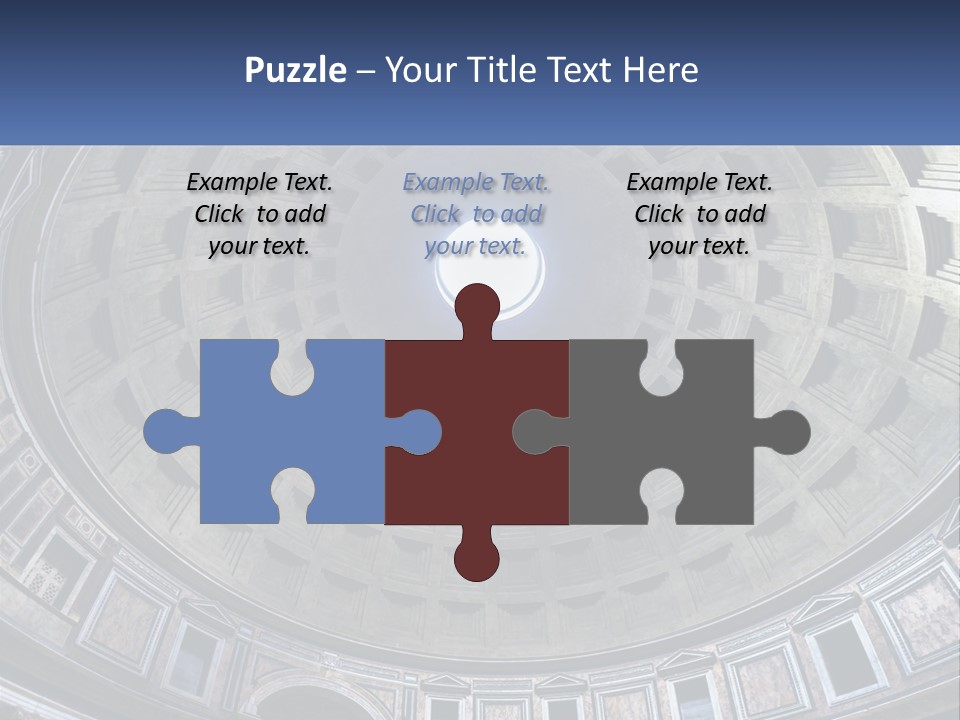 A Dome In A Building With A Skylight Above It PowerPoint Template