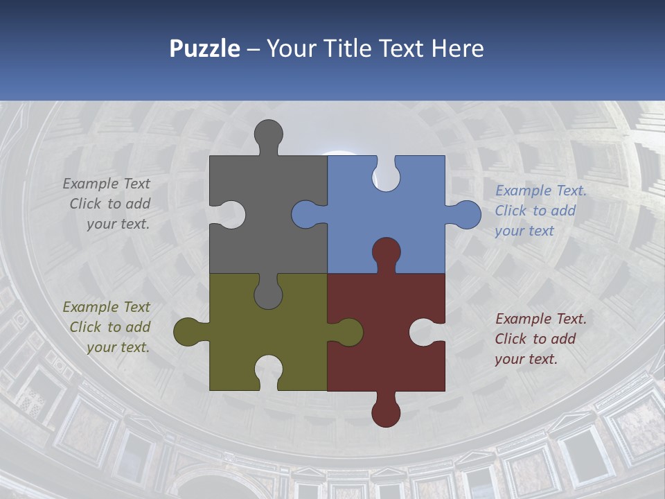 A Dome In A Building With A Skylight Above It PowerPoint Template