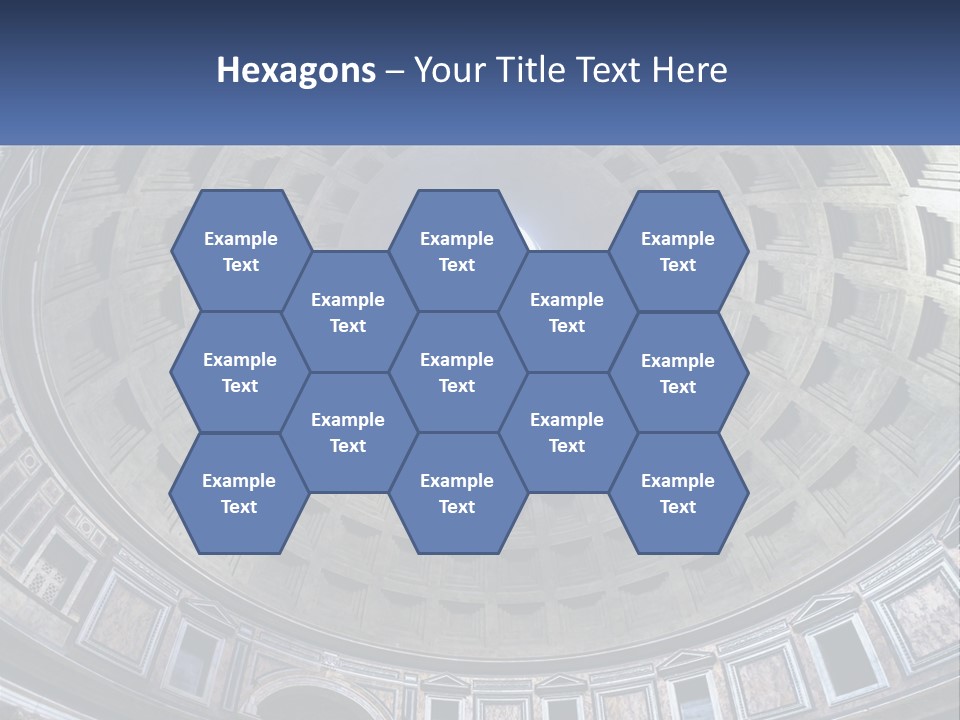 A Dome In A Building With A Skylight Above It PowerPoint Template