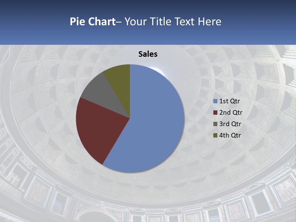 A Dome In A Building With A Skylight Above It PowerPoint Template