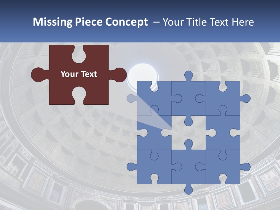 A Dome In A Building With A Skylight Above It PowerPoint Template