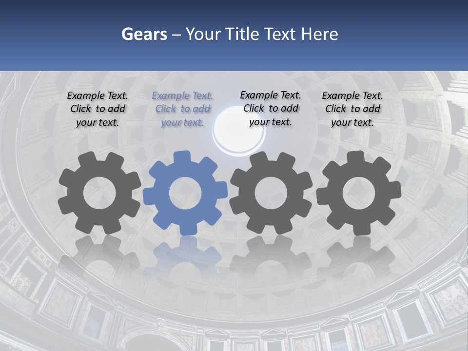 A Dome In A Building With A Skylight Above It PowerPoint Template