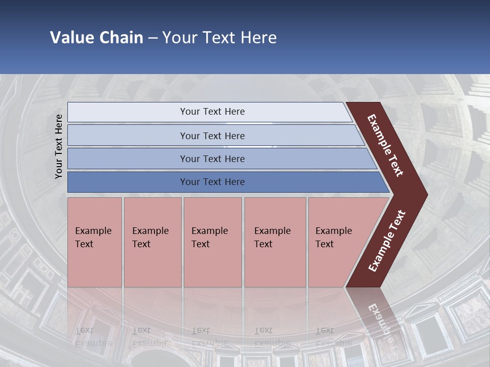 A Dome In A Building With A Skylight Above It PowerPoint Template