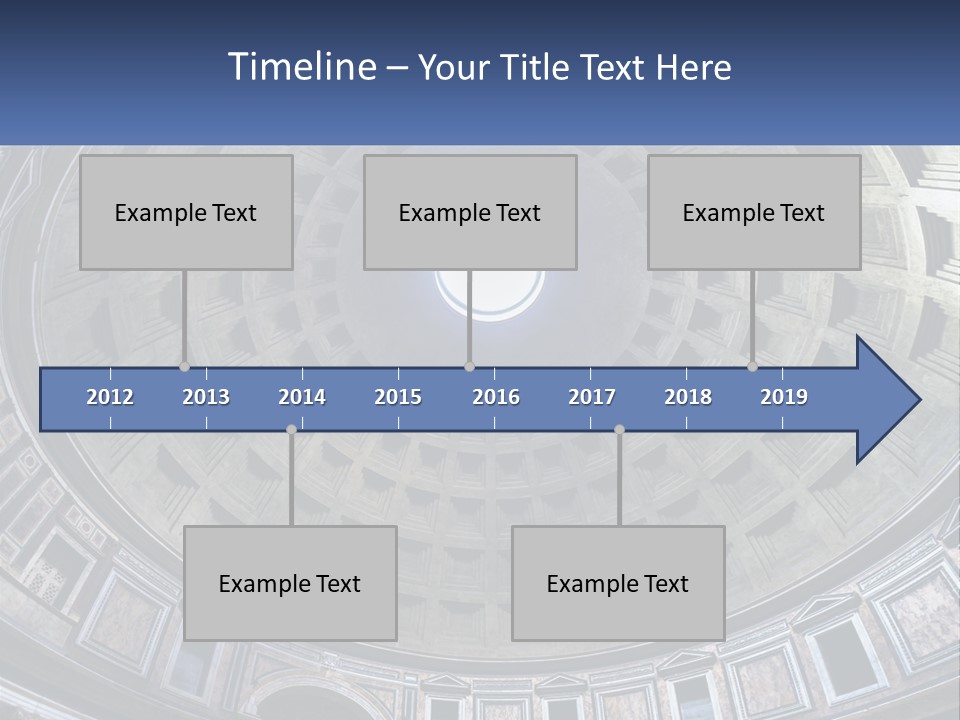 A Dome In A Building With A Skylight Above It PowerPoint Template