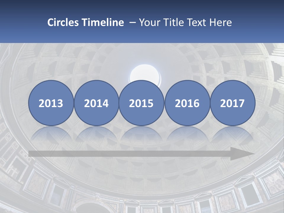 A Dome In A Building With A Skylight Above It PowerPoint Template