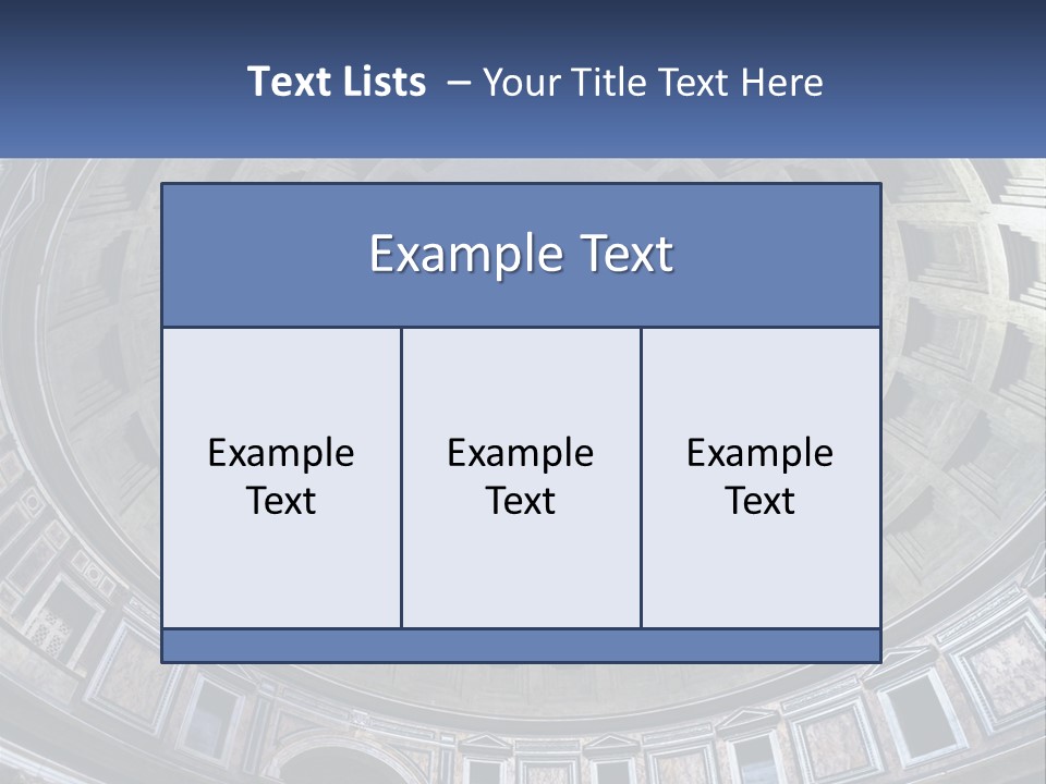 A Dome In A Building With A Skylight Above It PowerPoint Template