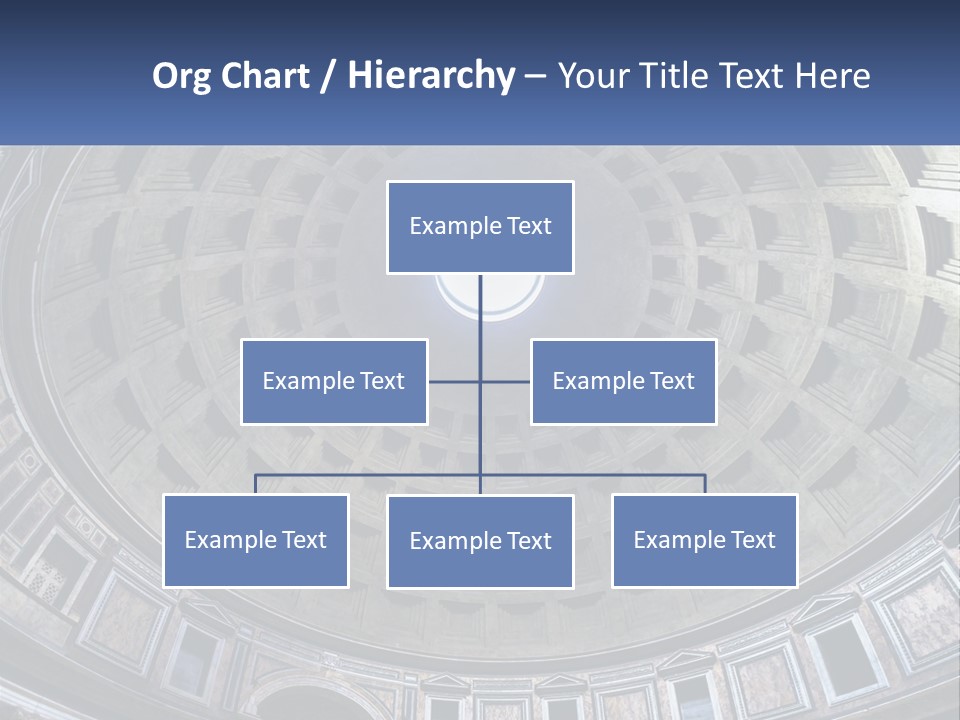 A Dome In A Building With A Skylight Above It PowerPoint Template