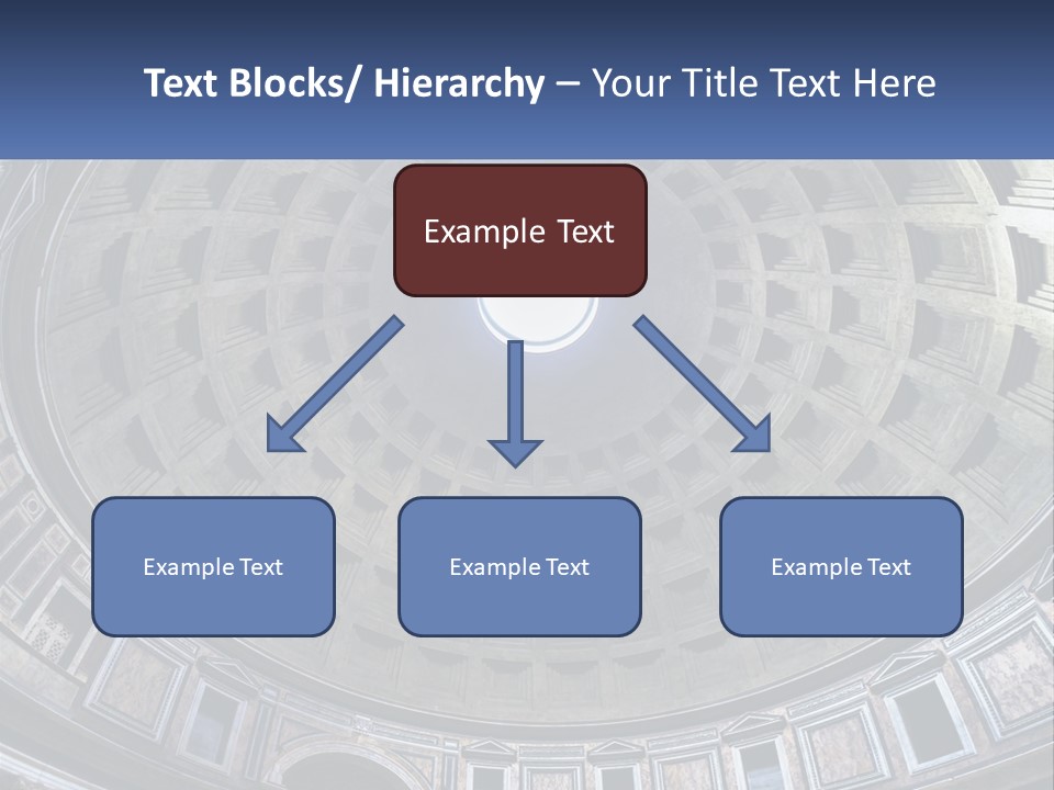 A Dome In A Building With A Skylight Above It PowerPoint Template