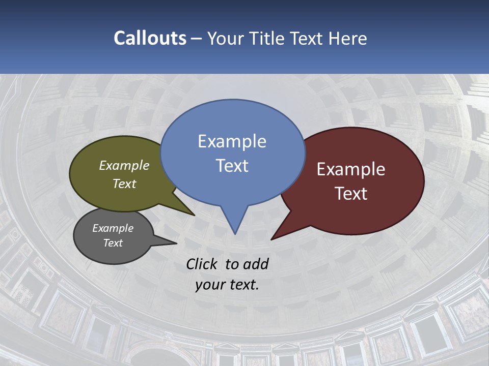A Dome In A Building With A Skylight Above It PowerPoint Template
