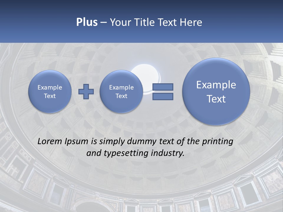 A Dome In A Building With A Skylight Above It PowerPoint Template
