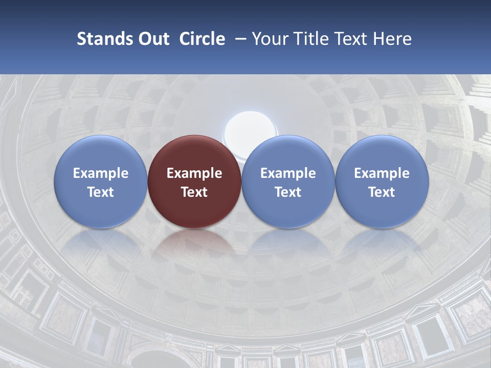 A Dome In A Building With A Skylight Above It PowerPoint Template