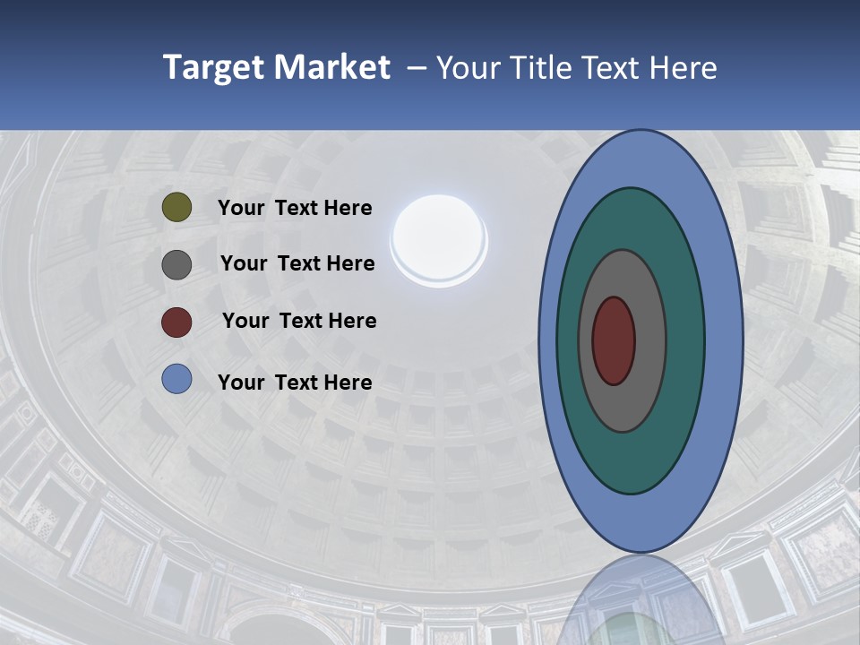 A Dome In A Building With A Skylight Above It PowerPoint Template