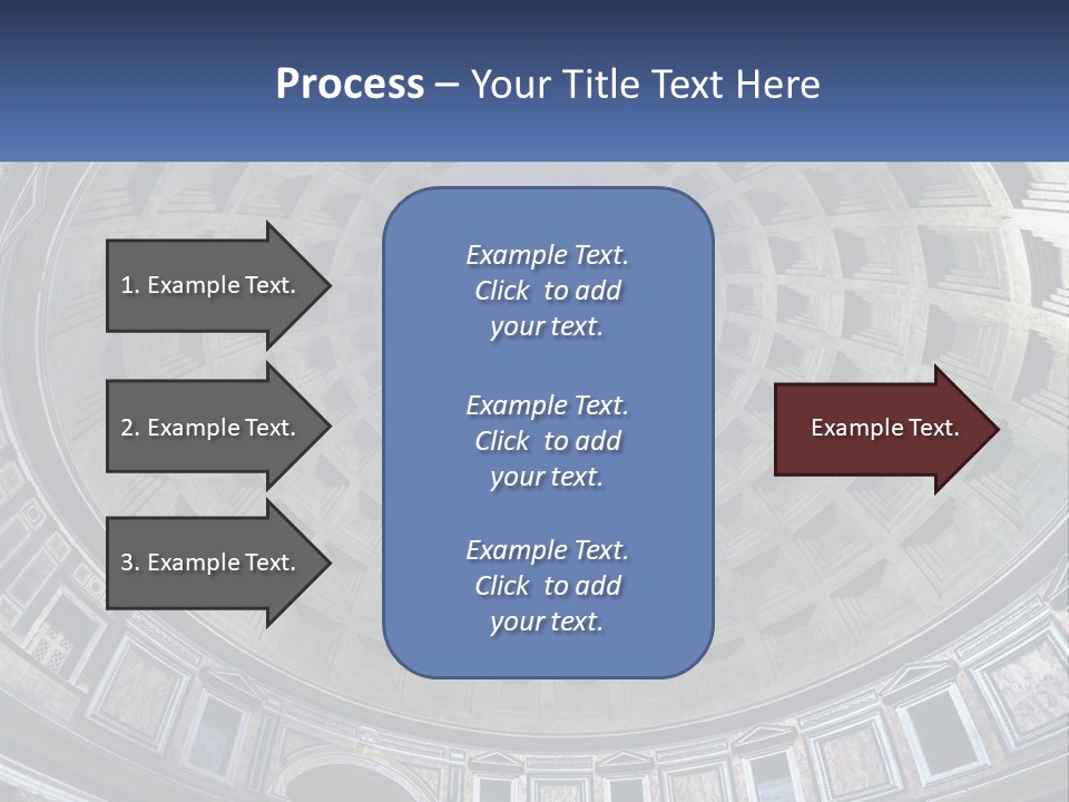 A Dome In A Building With A Skylight Above It PowerPoint Template