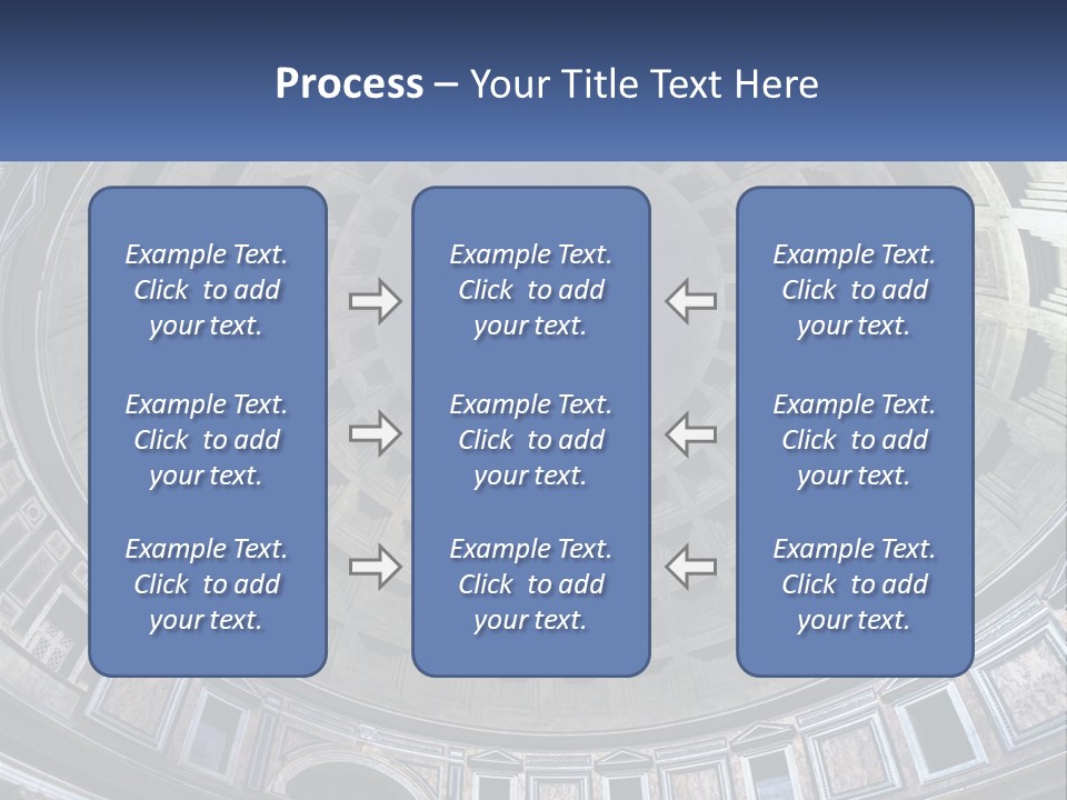 A Dome In A Building With A Skylight Above It PowerPoint Template