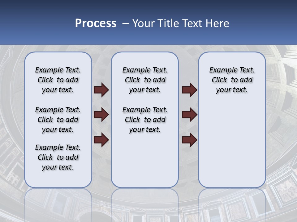 A Dome In A Building With A Skylight Above It PowerPoint Template