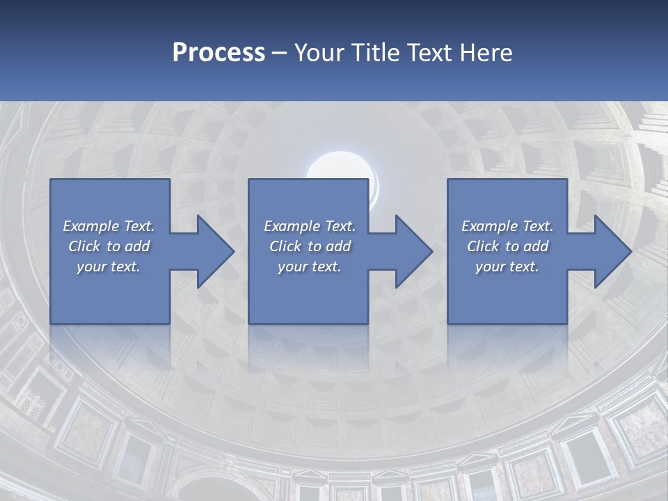A Dome In A Building With A Skylight Above It PowerPoint Template