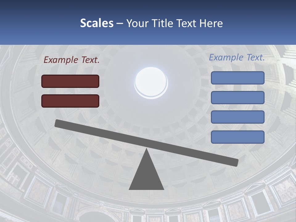 A Dome In A Building With A Skylight Above It PowerPoint Template