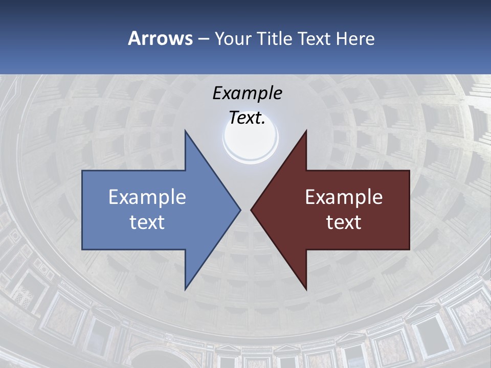 A Dome In A Building With A Skylight Above It PowerPoint Template