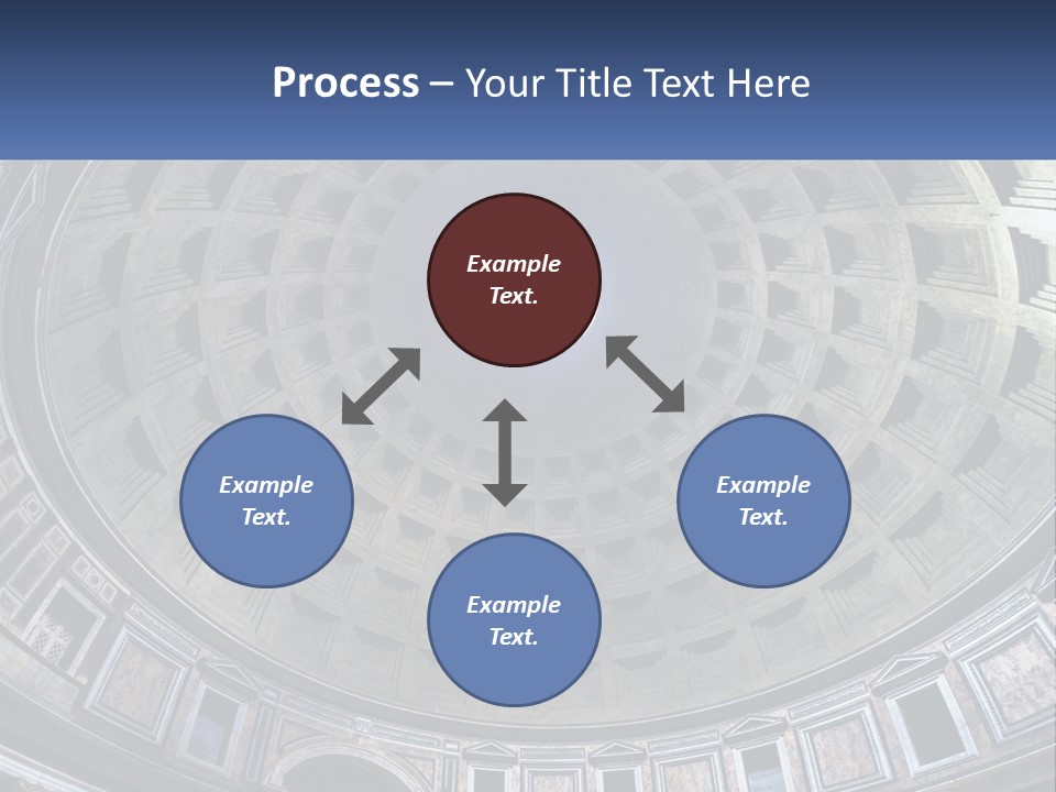 A Dome In A Building With A Skylight Above It PowerPoint Template