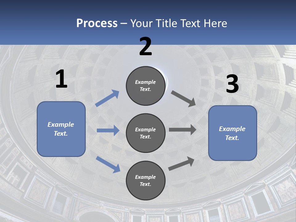 A Dome In A Building With A Skylight Above It PowerPoint Template