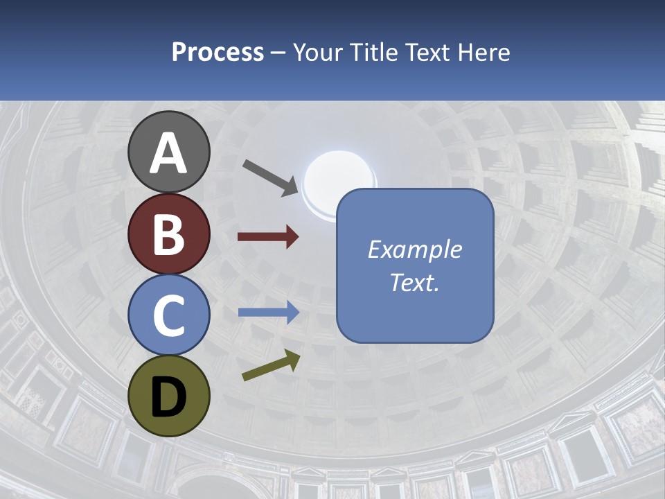 A Dome In A Building With A Skylight Above It PowerPoint Template