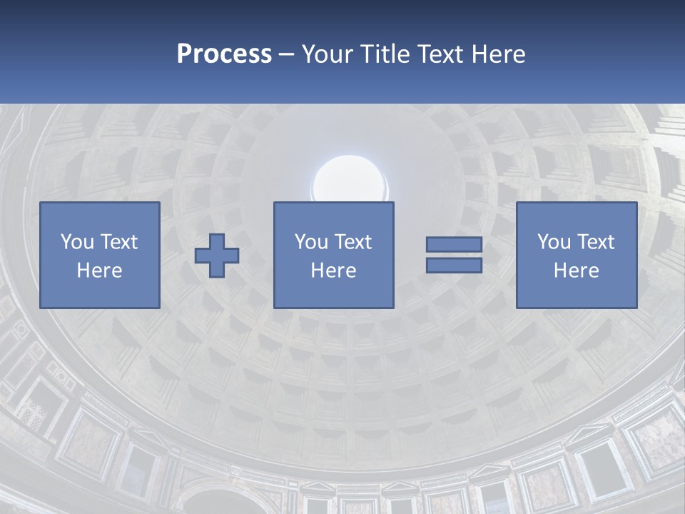 A Dome In A Building With A Skylight Above It PowerPoint Template