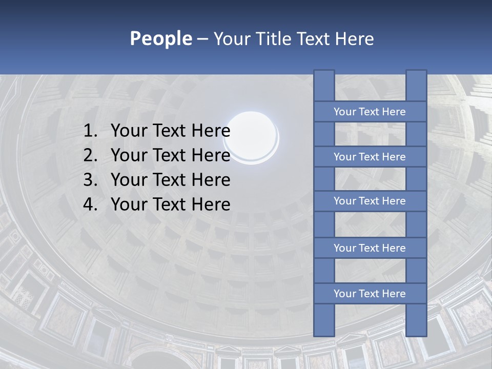 A Dome In A Building With A Skylight Above It PowerPoint Template