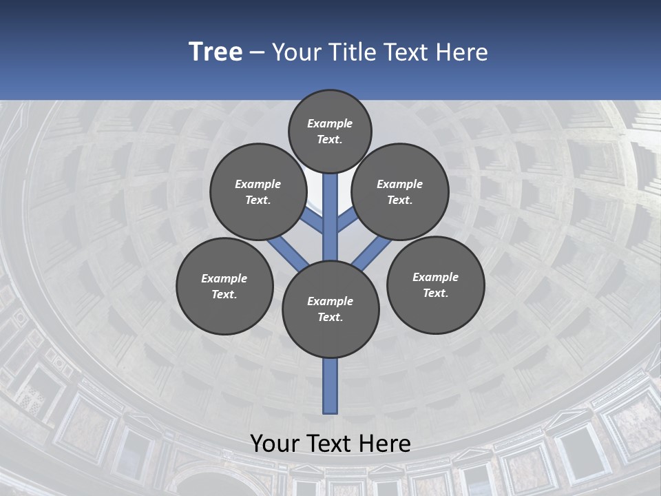 A Dome In A Building With A Skylight Above It PowerPoint Template