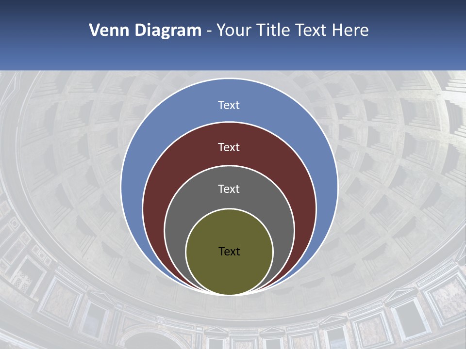 A Dome In A Building With A Skylight Above It PowerPoint Template