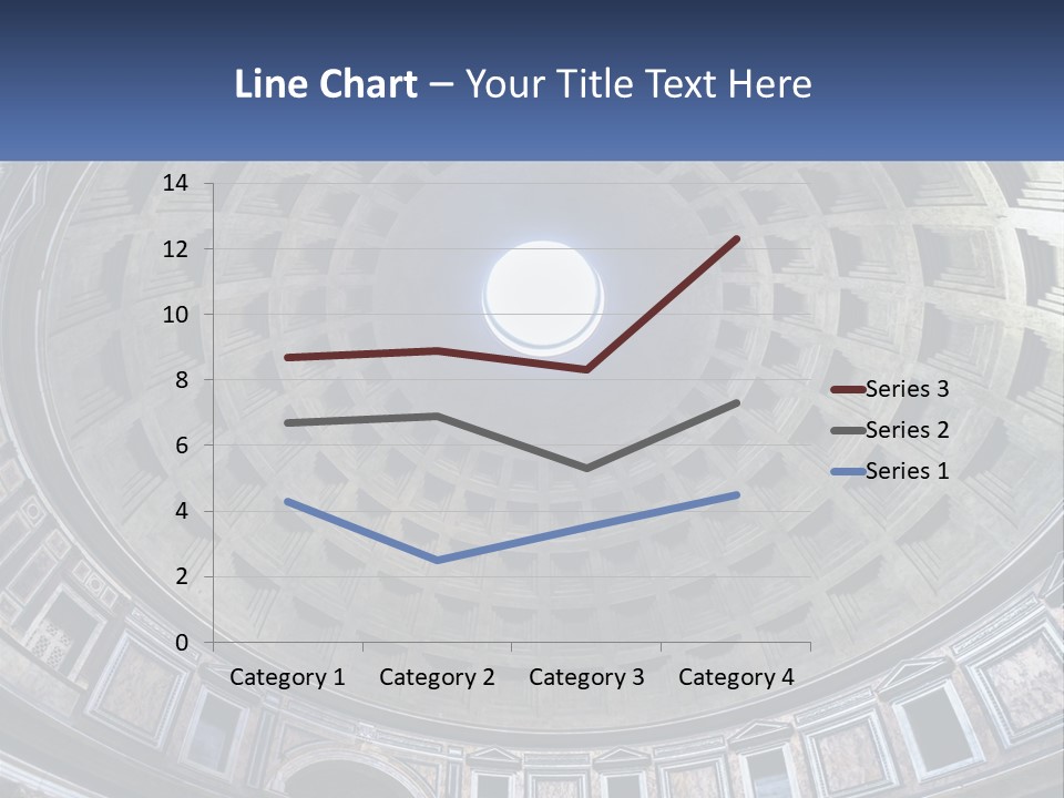 A Dome In A Building With A Skylight Above It PowerPoint Template