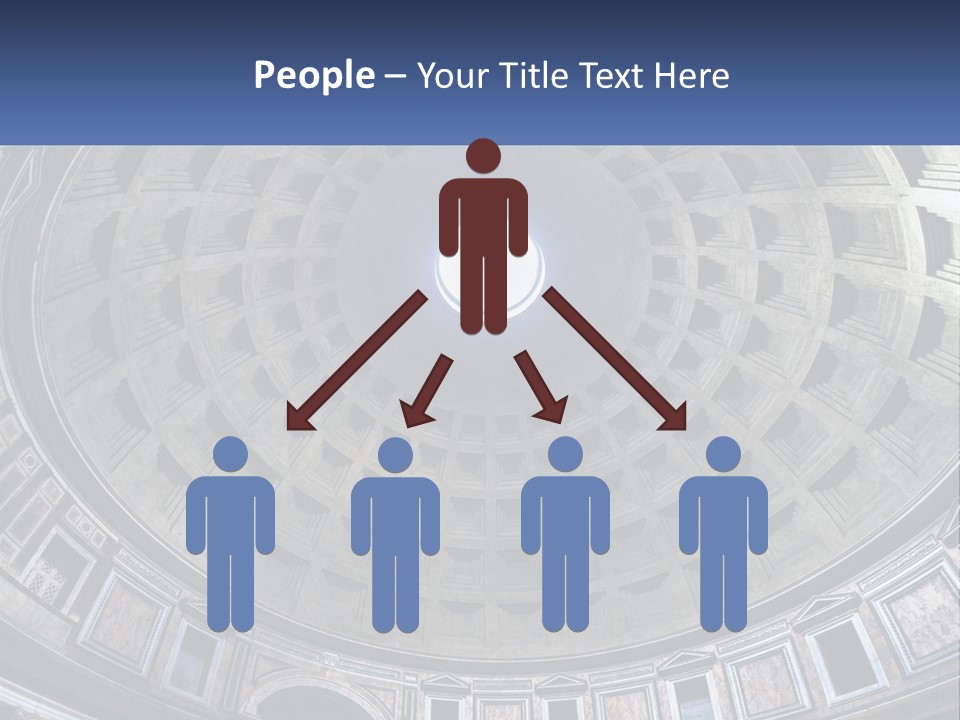 A Dome In A Building With A Skylight Above It PowerPoint Template