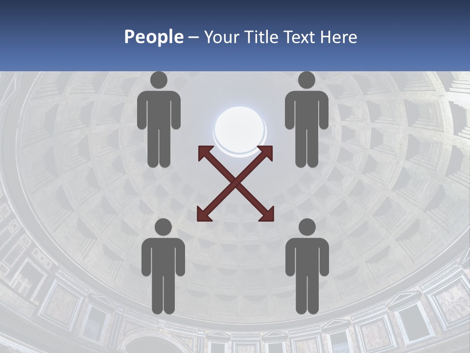 A Dome In A Building With A Skylight Above It PowerPoint Template