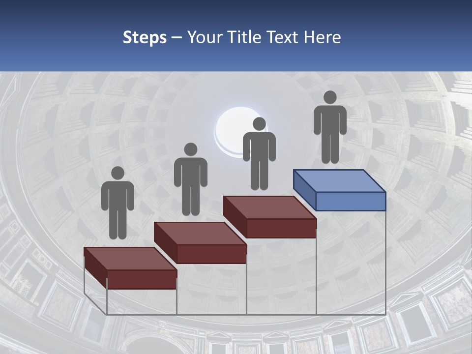 A Dome In A Building With A Skylight Above It PowerPoint Template