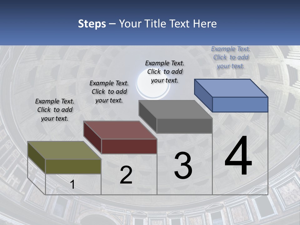 A Dome In A Building With A Skylight Above It PowerPoint Template