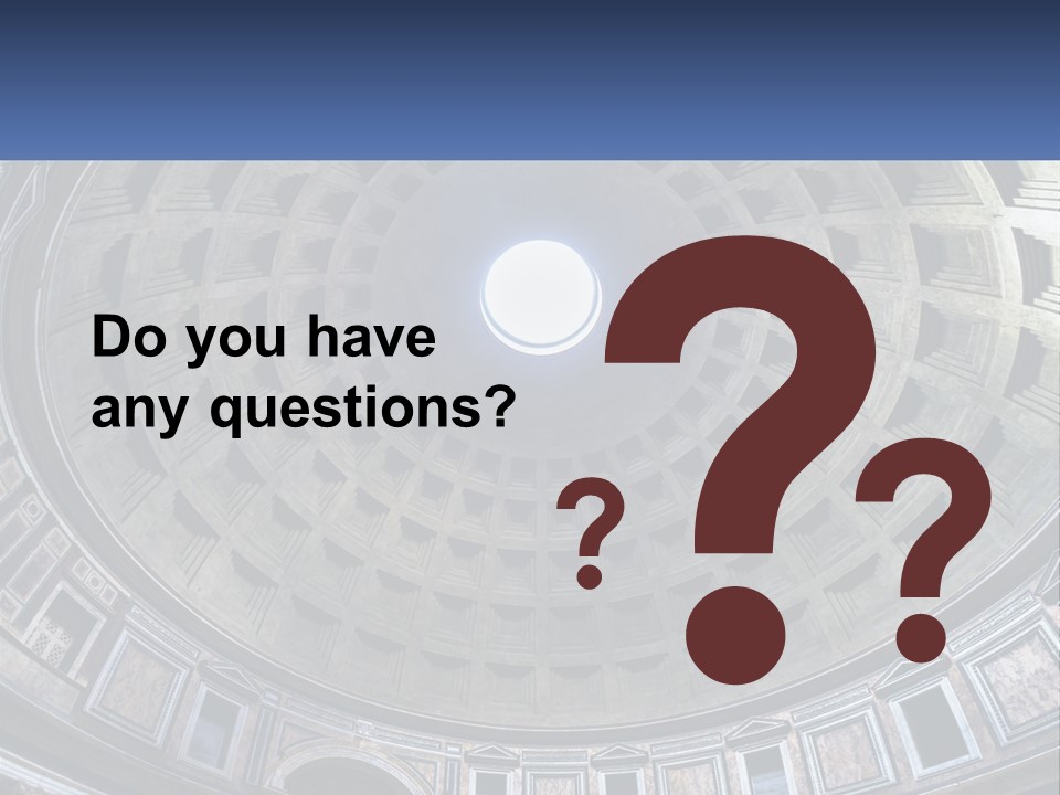 A Dome In A Building With A Skylight Above It PowerPoint Template