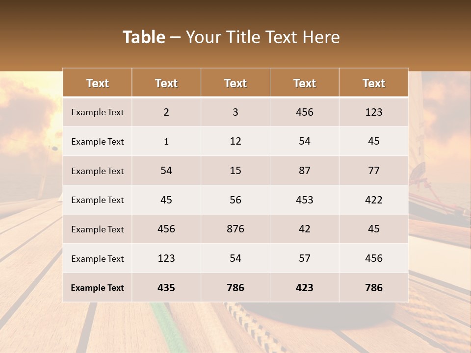 A Sailboat With A Yellow Rope On The Deck PowerPoint Template