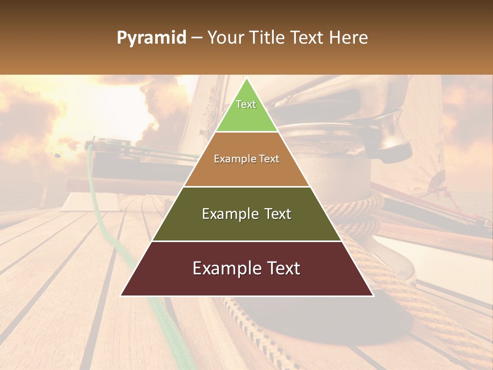 A Sailboat With A Yellow Rope On The Deck PowerPoint Template