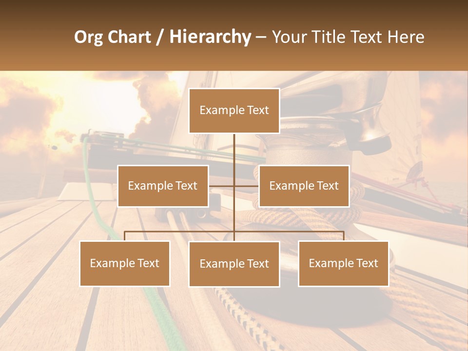 A Sailboat With A Yellow Rope On The Deck PowerPoint Template