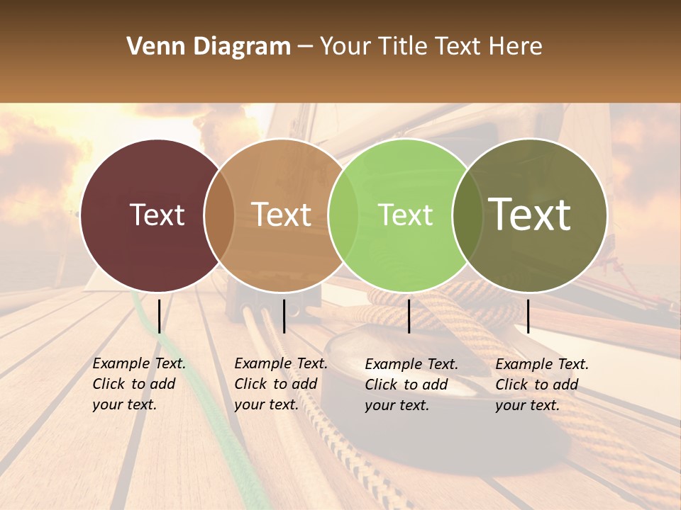 A Sailboat With A Yellow Rope On The Deck PowerPoint Template