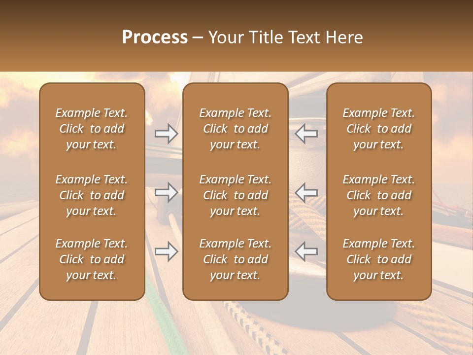 A Sailboat With A Yellow Rope On The Deck PowerPoint Template