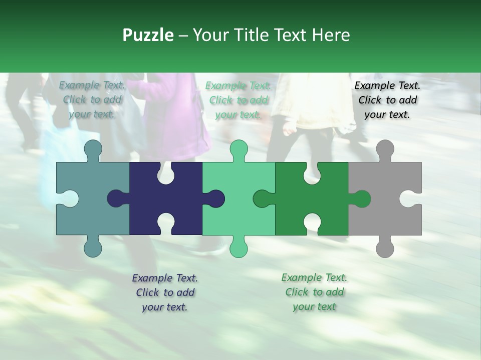 A Group Of People Walking Down A Street Holding Umbrellas PowerPoint Template