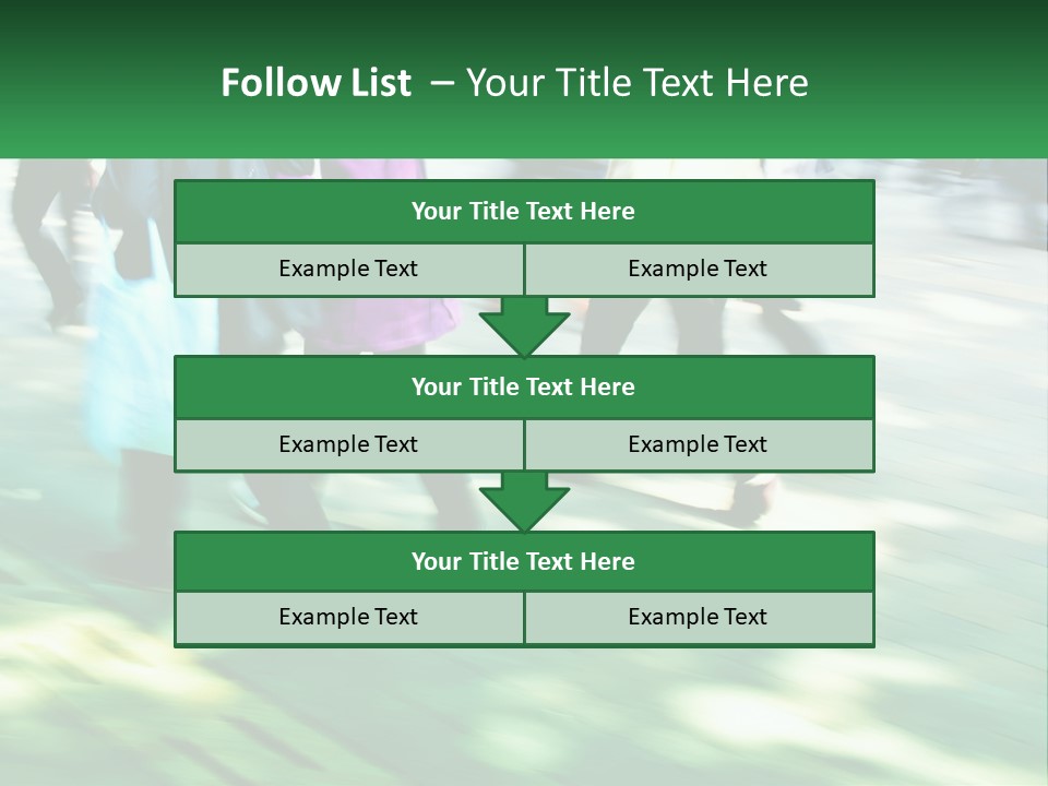 A Group Of People Walking Down A Street Holding Umbrellas PowerPoint Template