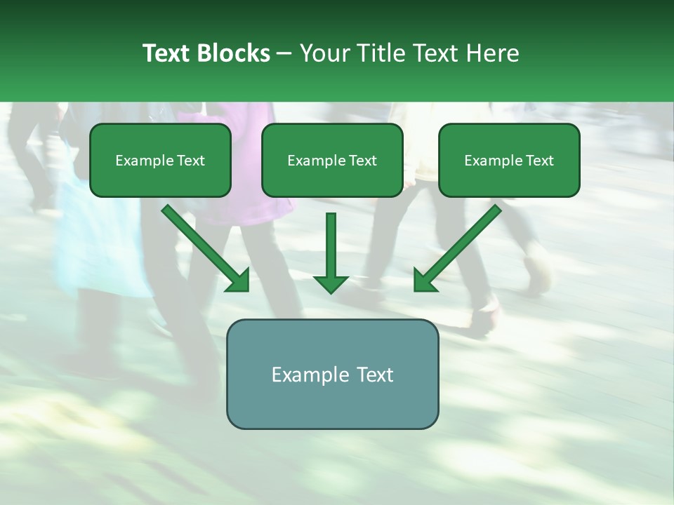 A Group Of People Walking Down A Street Holding Umbrellas PowerPoint Template