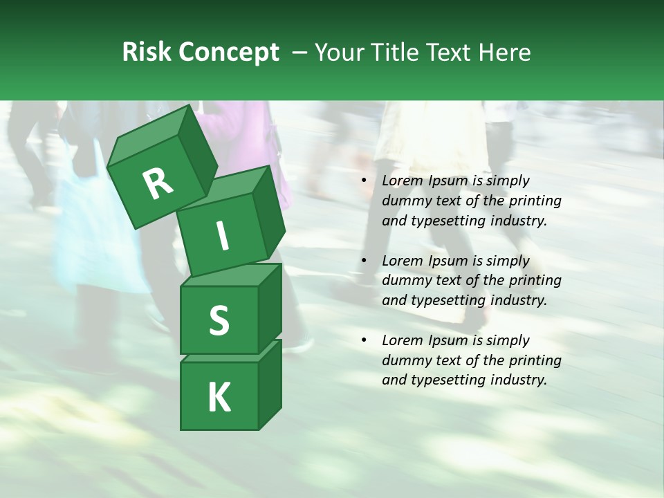 A Group Of People Walking Down A Street Holding Umbrellas PowerPoint Template