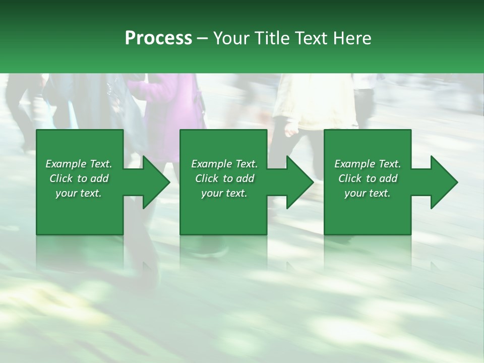 A Group Of People Walking Down A Street Holding Umbrellas PowerPoint Template