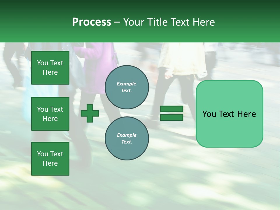 A Group Of People Walking Down A Street Holding Umbrellas PowerPoint Template