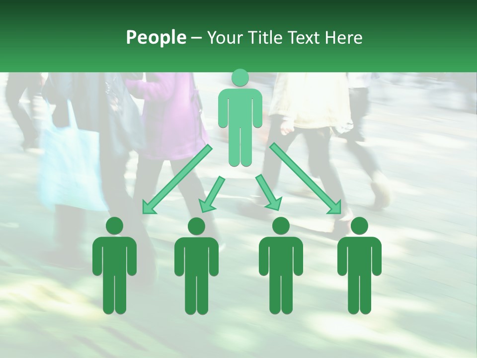 A Group Of People Walking Down A Street Holding Umbrellas PowerPoint Template