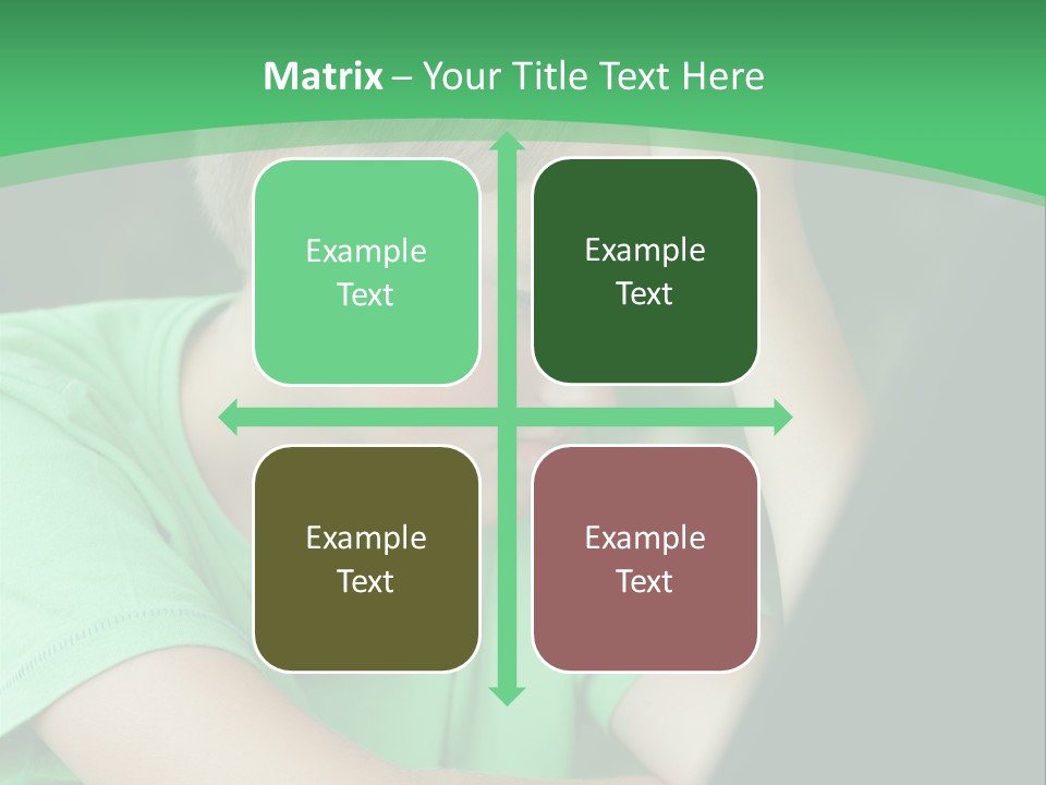 A Young Boy Sitting In Front Of A Laptop Computer PowerPoint Template