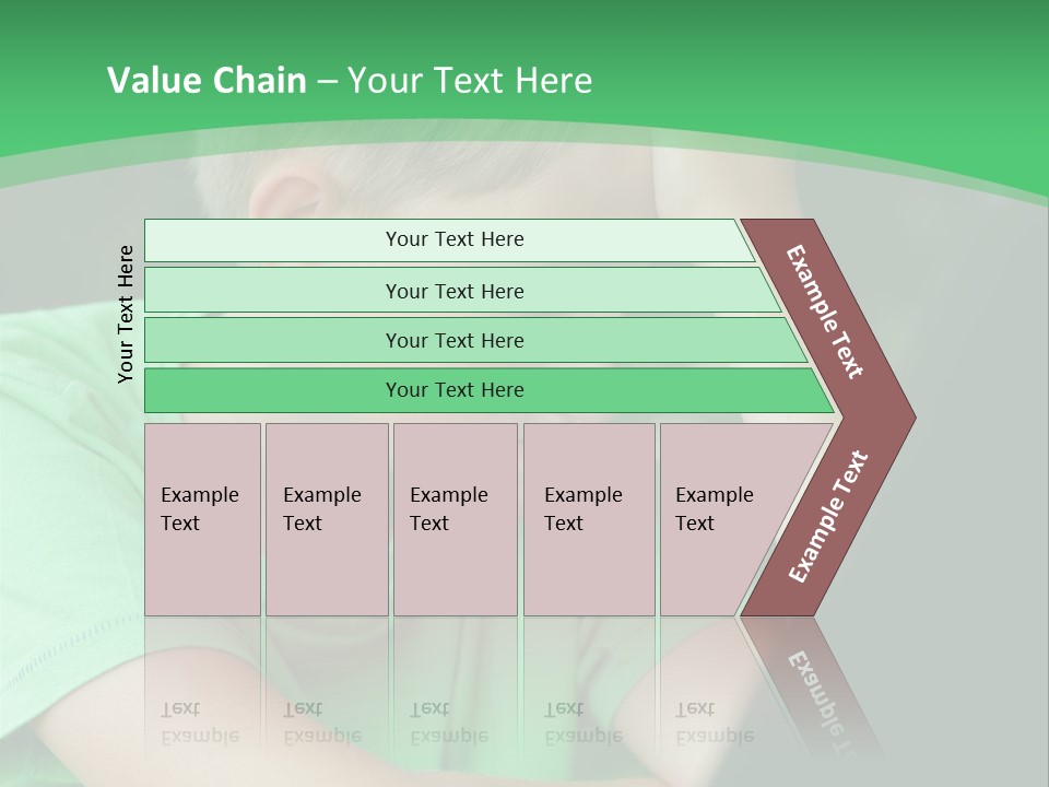 A Young Boy Sitting In Front Of A Laptop Computer PowerPoint Template
